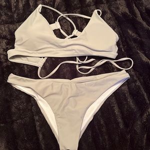 small shein grey bikini
